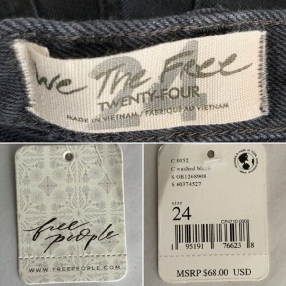 We The Free Makai Short Shorts Black Washed 24 - Picture 5 of 11